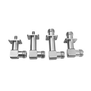 90 °   Conectores de unión con brida de acero inoxidable 304 con cabezal SMA/N, versión extendida impermeable - Product Image 4