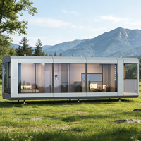 Maison Capsule Intelligente F40 à Installation Facile 2026 – Cabine Conteneur Préfabriquée pour Hôtels, Maisons Mobiles et Camping