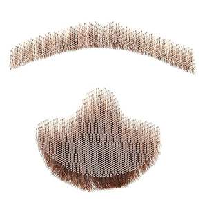 <span class=keywords><strong>Bigote</strong></span> Falso para Hombre, Barba Realista, Pelo Facial de Encaje, Barba de Cabra para Disfraces, Fiesta de Halloween, Cosplay Divertido - Product Image 3