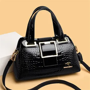 Large Capacity 3 Layer Wholesale Women Bags Luxury Designer Handbag Crocodile Leather Shoulder Bag High Quality Crossbody Bags