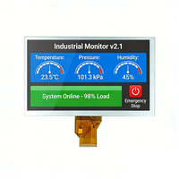 Écran LCD TFT Kingtech 9 pouces TN 1024x600 WSVGA avec écran tactile capacitif, interface LVDS, usage industriel