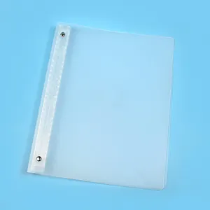 Penutup PVC Transparan 6 Lubang 6 Cincin A5 A6 Pengikat Buku Harian Lepas Buku Catatan Bagian Dalam
