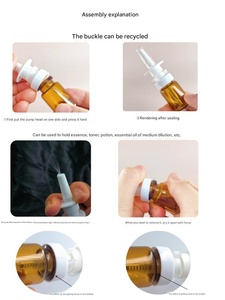 गर्म बिक्री खाली कांच की बोतल छोटे आकार का आकार 5 मिलीलीटर 10 मिलीलीटर नाक भीड़ स्प्रे के साथ स्प्रे - Product Image 4