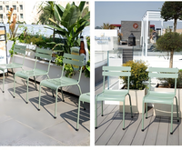 Chaise de camping moderne, portable, légère, en métal, pour loisirs en plein air, en aluminium, confortable, pour jardin, salle à manger, cour, parc, salon