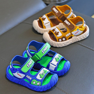 Nuevo verano niños PVC suave antideslizante punta abierta ajustable caminar playa ducha niños verano playa deportes sandalias - Product Image 4