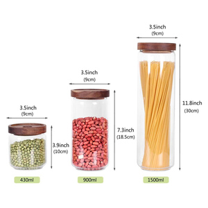 Bocaux en verre en gros pour le stockage de pâtes, de thé, d'épices, de noix et pour l'organisation du garde-manger - Product Image 2