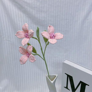 Flores al por mayor Don't Forget <span class=keywords><strong>Me</strong></span> tejidas a mano, flores de ganchillo hechas a mano de seda tejidas a mano - Product Image 2