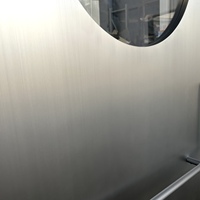 Porte intérieure moderne en acier inoxydable avec design métallique minimaliste et grilles décoratives rondes pour salon, chambre, hôtel et villa