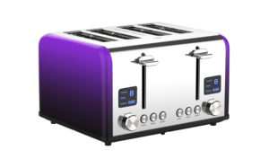 Household Stainless Steel Electric Heat-proof Crumb Tray 4 Slice Bread <strong>Smart</strong> <strong>Toaster</strong> With Led Display - Product Image 6
