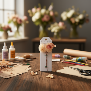 Set di Fiori Secchi Ilan Flores 78mm 4 Pezzi per Decorazioni Artigianali - Product Image 3