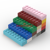 BEBRICKS Série de pièces de construction 3007 Plaque 2x8 Blocs de construction Jouet Pièce de base MOC Ensemble de plaques pour garçons et filles Créer