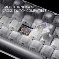 XVX Keycaps Crystal Jelly R2 Upgrade Side-Printed MDA Profile Gaming (78/122-Key) PBT Mechanical Keyboard Custom English