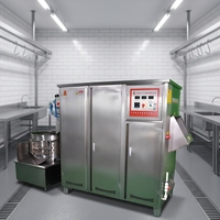 Machine à éplucher et à échauffer les poulets automatique avec pompe et roulement, haute productivité, 380V, pour équipement d'abattage de volailles