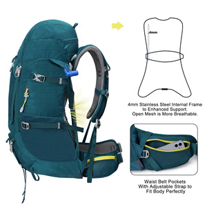Hiking Climbing Outdoor Sports Trekking <b>Backpack</b> <b>Waterproof</b> Mountain Camping Daypack <b>Backpack</b> External Frame Bag - Product Image 2