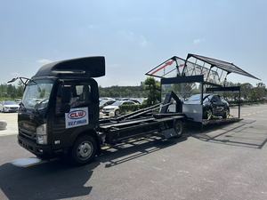 Boîte de présentation transparente sur mesure pour camion de remorquage à plateau pour véhicules ISUZU à châssis léger, adapté aux véhicules de type 'Upper Body Fit', permettant d'éviter les droits de douane sur le véhicule complet - Product Image 2