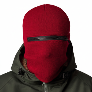 Balaclavas — chapeau 2 en 1 de protection contre le vent, couverture chaude pour le cou, protège du froid, avec fermeture éclair et un trou - Product Image 1
