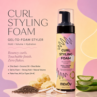Mousse Coiffante Gel-foam OEM Marque Privée pour Boucles, Soin Capillaire Fixation, Volume, Hydratation Longue Durée, Sans Résidus