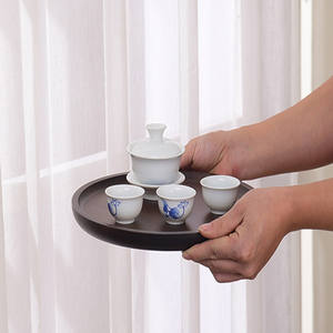 Platos de bambú al por mayor, platos para el hogar, platos para pizza, platos creativos para la cena, productos de bambú engrosado. Fábrica - Product Image 3