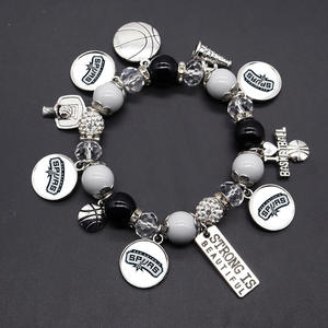 Nouveau modèle, bracelets à breloques d'équipe NBA très vendus, bracelets de football, de basketball, de rugby, bracelets unisexes, bracelets à perles d'équipe sportive - Product Image 5
