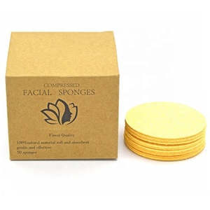 Soffio personalizzato per il trucco in spugna per la pulizia del viso con etichetta privata personalizzata in cellulosa - Product Image 5
