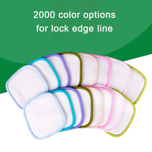 Vente en gros de tampons démaquillants lavables en bambou écologiques de couleur blanche, taille personnalisée, serviette pour le <span class=keywords><strong>visage</strong></span> réutilisable - Product Image 2