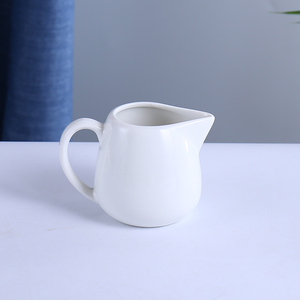 White Porcelain Oem Guangdong Factory <strong>Tea</strong> Coffee <strong>Small</strong> Ceramic Milk <strong>Pot</strong> with Handle - Product Image 6