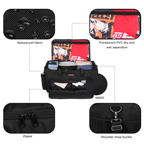 Custom Lightweight Gym Duffle Bags <strong>Weekender</strong> Overnight Bags Sports Equipment Organizer <strong>Cases</strong> Travel Bags - Product Image 2