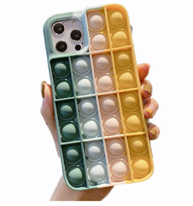 Finger-Press Mood Relief Rainbow Pop <span class=keywords><strong>IT</strong></span> Fidget Custodia per telefono in silicone per iPhone per iPhone 15 - Product Image 4