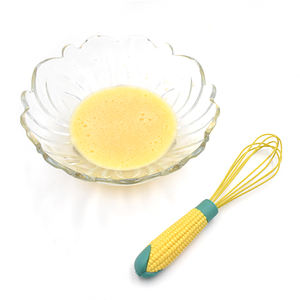 Accessoires de cuisine <span class=keywords><strong>Fouet</strong></span> à œufs en silicone avec poignée à motif de maïs Résistant à la chaleur Pâte Crème Sauce/Blancs d'œufs Mélangeur Outil durable - Product Image 6