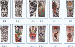 Manches de Tatouage de Qualité Supérieure, Personnalisables, Fraîches, Protection Solaire, Cyclisme, Nylon Très Élastique - Product Image 3