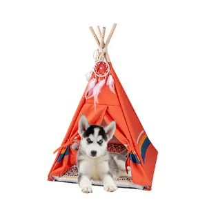 Fabricant d'usine Offre Spéciale Confort Conception Esthétique Durable Chat Chien Lit Pet Tipi Tente Maison