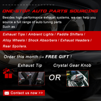 Système d'échappement en acier inoxydable 5.0 pour Lexus RCF 2015