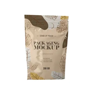 Compostable With Zipper For Sale Stand Up Pouches OEM Factory Herb Packaging Bags