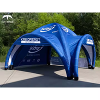 Tentspace personnalisé en couleur imprimé araignée Air dôme auvent marque gonflable Air Tube tente pour les événements sportifs en plein air