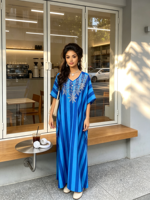 Nouvelle Robe d'été ample en coton pour femmes africaines, Abaya musulmane en rayonne douce, Hijab arabe, Taille unique, Robe estampée à chaud