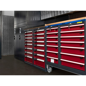 Fami Master 714x726x1000mm cajonera gris con 7 cajones regulables - Product Image 2