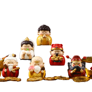 Caja Misteriosa de Resina Artística Pintada a Mano con Diseño de Hada Linda que Realiza Todos Tus Deseos, <span class=keywords><strong>Dios</strong></span> de la Riqueza, Fu Lu Shou, Buda - Product Image 1