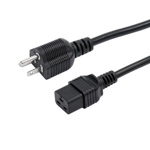 High Quality 1m Us Power Cord and 3 Pin Power Cord Nema 6-15P to C13 Power Cord Plug 3X14AWG for Computer, Printer - Product Image 2