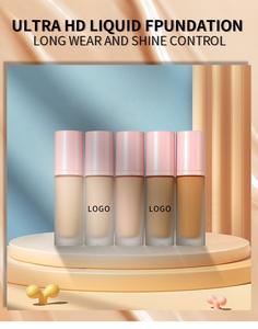 18 لونًا من مستحضرات التجميل للنساء، ماركة خاصة، كريم أساس سائل، مكياج أساس بتغطية كاملة - Product Image 5