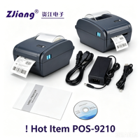 Imprimante d'étiquettes POS9210, machine d'impression d'étiquettes adhésives 4x6, imprimante thermique pour étiquettes d'expédition express US Europe, étiquettes postales adhésives