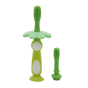 Cepillo de dientes de silicona para bebé de entrenamiento infantil suave de dibujos animados con base de succión - Product Image 5