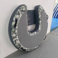 Bateau miniature compact rond à moteur électrique gonflable léger pour la pêche avec siège