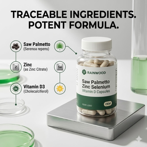Integratore per il Benessere Maschile in Capsule, Complesso di Saw Palmetto, Zinco, Selenio, Vitamina D, Supporto per la Prostata, Produttore OEM - Product Image 5