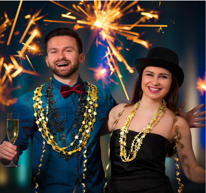 Kalung Bintang Bertumpuk Multi-lapis Hadiah Perayaan Perhiasan Pesta Champagne untuk Hadiah Kejutan Ulang Tahun dan Peringatan - Product Image 6