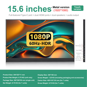 Écran portable 15,6 pouces 1080P FHD tactile HDR 60Hz <span class=keywords><strong>USB</strong></span>-C pour ordinateur portable, <span class=keywords><strong>PC</strong></span> et téléphone - Product Image 2