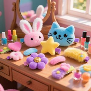 Fabricantes OEM de pinzas para el pelo de felpa, juego de pinzas para el pelo de felpa personalizadas, fabricación profesional de pinzas para el pelo de felpa personalizadas - Product Image 1