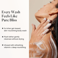 Gel douche Oraganic d'hydratation nourrissante profonde de niacinamide de gel de douche pour des soins de la peau produit rafraîchissant de soin de corps de vitamine C