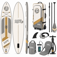 Planche de paddle gonflable haut de gamme tout-en-un avec pont large et stable, tapis antidérapant et accessoires complets pour débutants