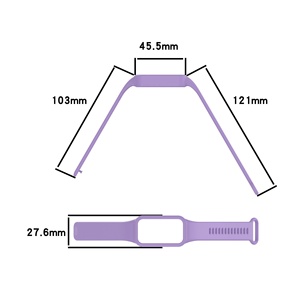 สายรัดข้อมือกีฬาสำหรับขายส่งสำหรับ Xiaomi MiBand 9 Active Soft/ Redmi Band 3 สายซิลิโคนนุ่มระบายอากาศได้ กันน้ำ สายรัดข้อมือสำรอง - Product Image 4