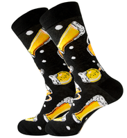 Chaussettes décontractées en coton pour hommes personnalisées en gros Chaussettes tendance à pois en jacquard pour le football
